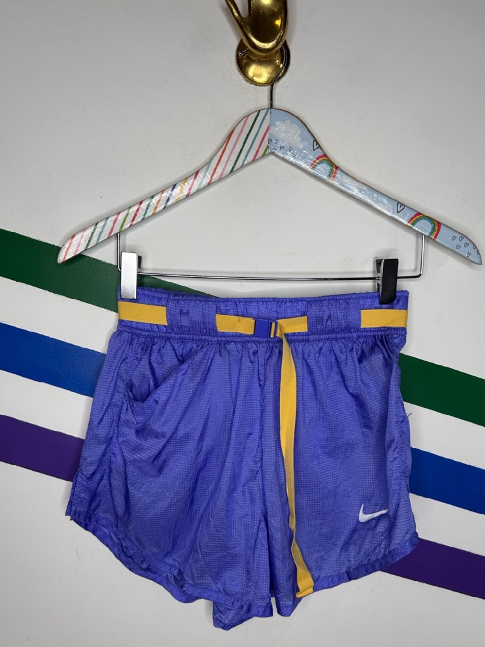 Nike belted lined shorts size small